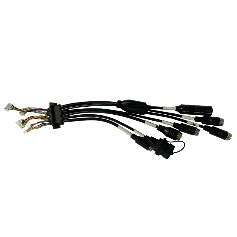 How to avoid interference problems when laying high-voltage power lines and monitoring TV wiring harness in parallel?